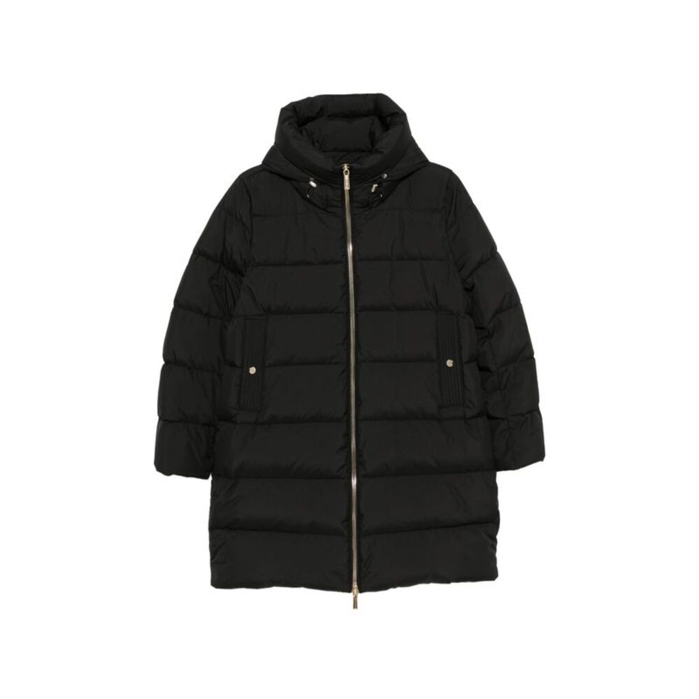 Moorer Black Coats - Oversized Coats Women